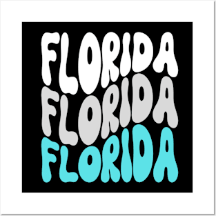 Retro Florida Usa State Posters and Art